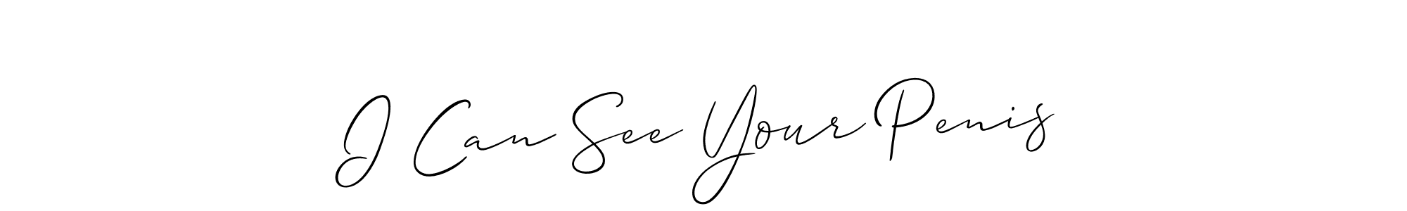 You can use this online signature creator to create a handwritten signature for the name I Can See Your Penis. This is the best online autograph maker. I Can See Your Penis signature style 2 images and pictures png