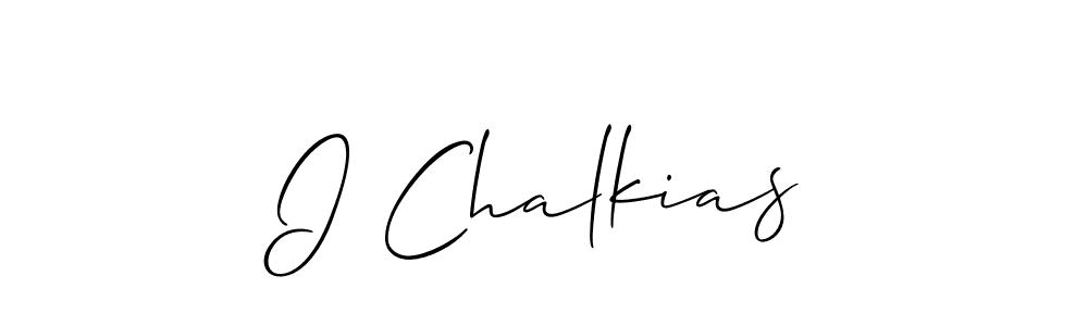 Make a beautiful signature design for name I Chalkias. Use this online signature maker to create a handwritten signature for free. I Chalkias signature style 2 images and pictures png