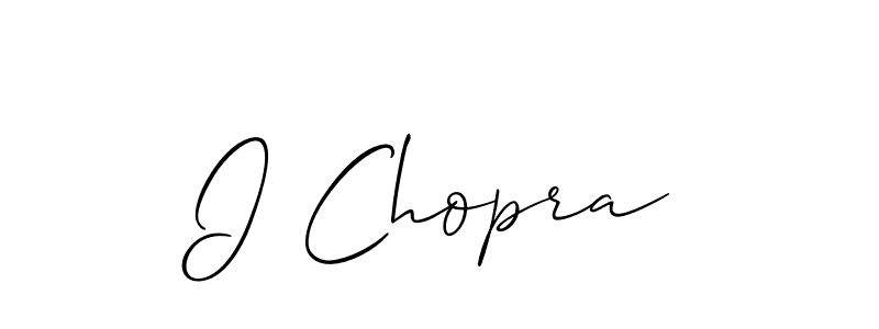 Once you've used our free online signature maker to create your best signature Allison_Script style, it's time to enjoy all of the benefits that I Chopra name signing documents. I Chopra signature style 2 images and pictures png