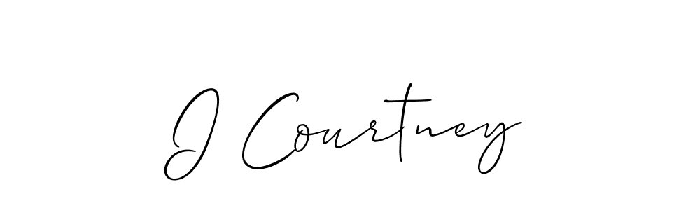 You should practise on your own different ways (Allison_Script) to write your name (I Courtney) in signature. don't let someone else do it for you. I Courtney signature style 2 images and pictures png