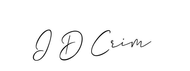 Best and Professional Signature Style for I D Crim. Allison_Script Best Signature Style Collection. I D Crim signature style 2 images and pictures png