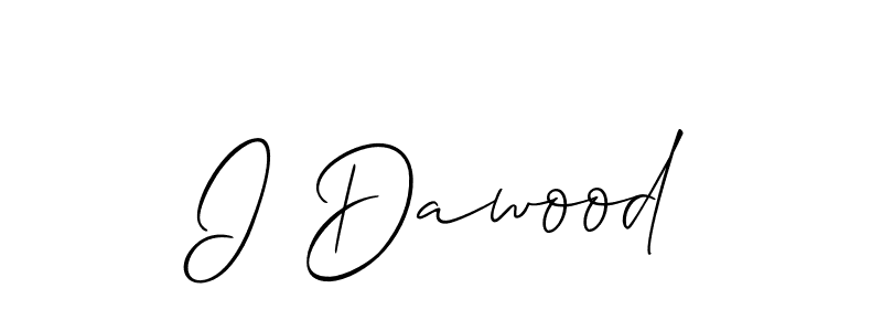 Make a short I Dawood signature style. Manage your documents anywhere anytime using Allison_Script. Create and add eSignatures, submit forms, share and send files easily. I Dawood signature style 2 images and pictures png