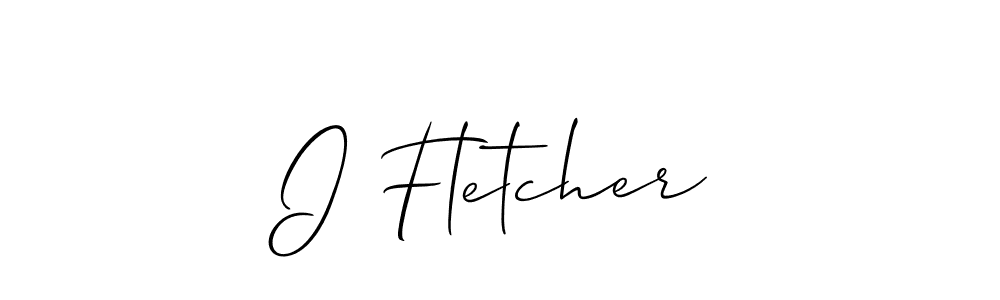 Allison_Script is a professional signature style that is perfect for those who want to add a touch of class to their signature. It is also a great choice for those who want to make their signature more unique. Get I Fletcher name to fancy signature for free. I Fletcher signature style 2 images and pictures png