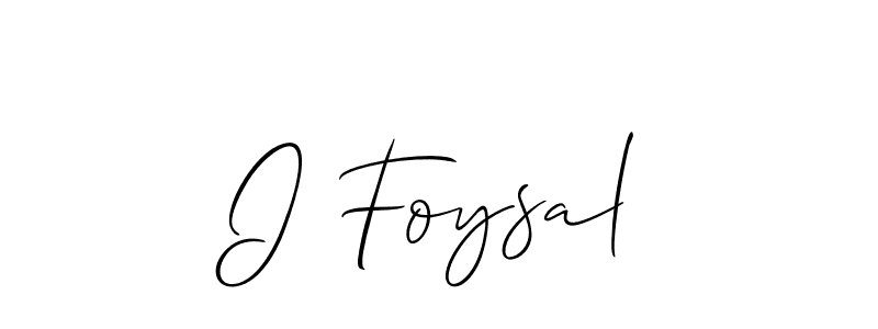 How to make I Foysal name signature. Use Allison_Script style for creating short signs online. This is the latest handwritten sign. I Foysal signature style 2 images and pictures png