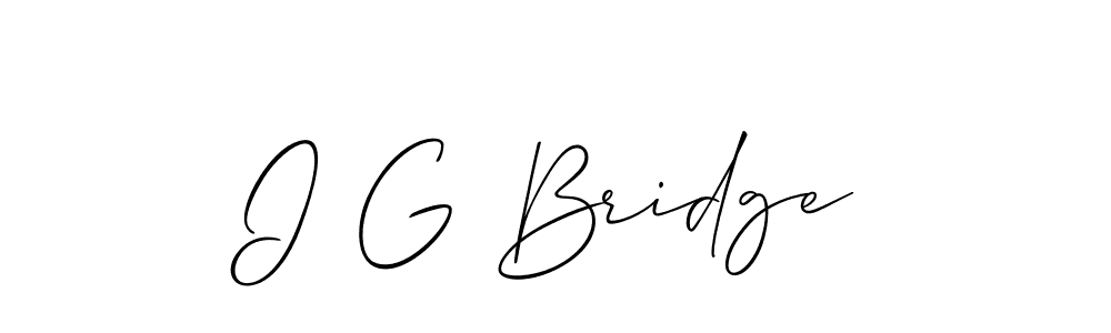 You can use this online signature creator to create a handwritten signature for the name I G Bridge. This is the best online autograph maker. I G Bridge signature style 2 images and pictures png