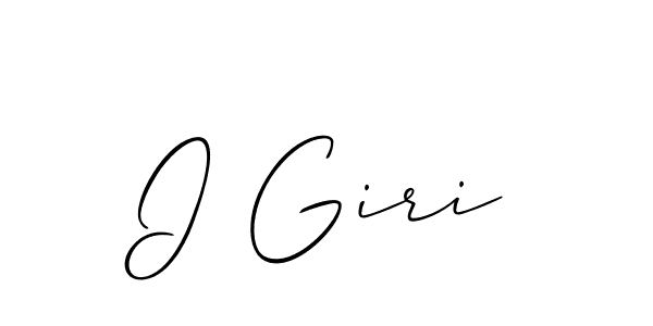 Once you've used our free online signature maker to create your best signature Allison_Script style, it's time to enjoy all of the benefits that I Giri name signing documents. I Giri signature style 2 images and pictures png