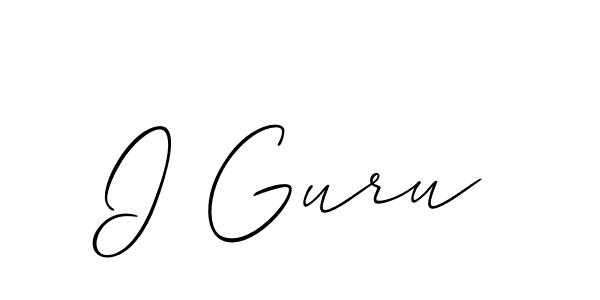 You can use this online signature creator to create a handwritten signature for the name I Guru. This is the best online autograph maker. I Guru signature style 2 images and pictures png