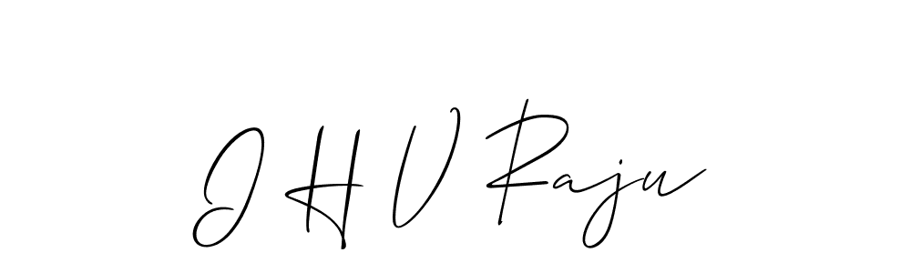 Best and Professional Signature Style for I H V Raju. Allison_Script Best Signature Style Collection. I H V Raju signature style 2 images and pictures png