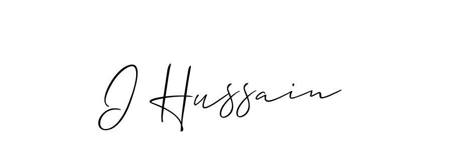 It looks lik you need a new signature style for name I Hussain. Design unique handwritten (Allison_Script) signature with our free signature maker in just a few clicks. I Hussain signature style 2 images and pictures png