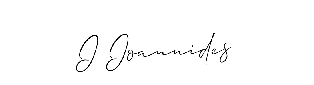 Make a short I Ioannides signature style. Manage your documents anywhere anytime using Allison_Script. Create and add eSignatures, submit forms, share and send files easily. I Ioannides signature style 2 images and pictures png