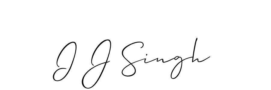 if you are searching for the best signature style for your name I J Singh. so please give up your signature search. here we have designed multiple signature styles  using Allison_Script. I J Singh signature style 2 images and pictures png