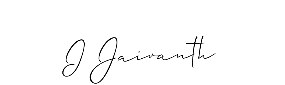 Make a short I Jaivanth signature style. Manage your documents anywhere anytime using Allison_Script. Create and add eSignatures, submit forms, share and send files easily. I Jaivanth signature style 2 images and pictures png