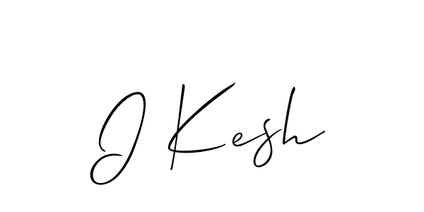 I Kesh stylish signature style. Best Handwritten Sign (Allison_Script) for my name. Handwritten Signature Collection Ideas for my name I Kesh. I Kesh signature style 2 images and pictures png
