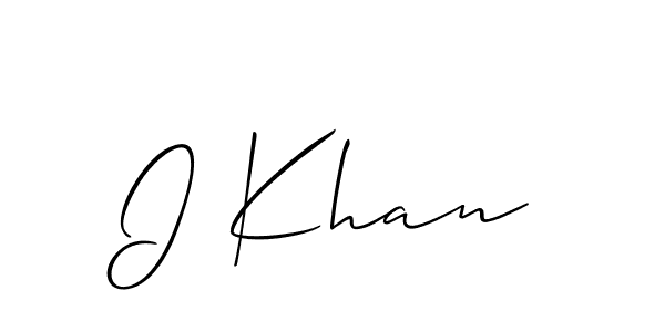 You can use this online signature creator to create a handwritten signature for the name I Khan. This is the best online autograph maker. I Khan signature style 2 images and pictures png