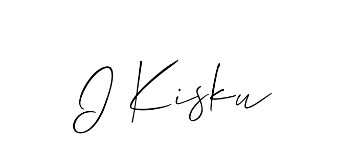 Also we have I Kisku name is the best signature style. Create professional handwritten signature collection using Allison_Script autograph style. I Kisku signature style 2 images and pictures png