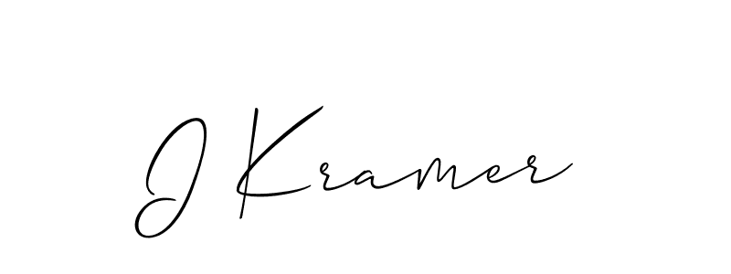 You can use this online signature creator to create a handwritten signature for the name I Kramer. This is the best online autograph maker. I Kramer signature style 2 images and pictures png