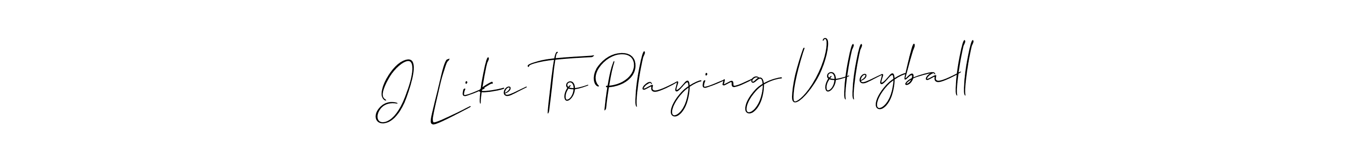 See photos of I Like To Playing Volleyball official signature by Spectra . Check more albums & portfolios. Read reviews & check more about Allison_Script font. I Like To Playing Volleyball signature style 2 images and pictures png