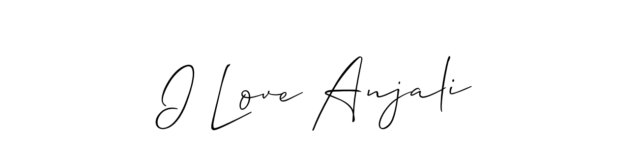 Check out images of Autograph of I Love Anjali name. Actor I Love Anjali Signature Style. Allison_Script is a professional sign style online. I Love Anjali signature style 2 images and pictures png