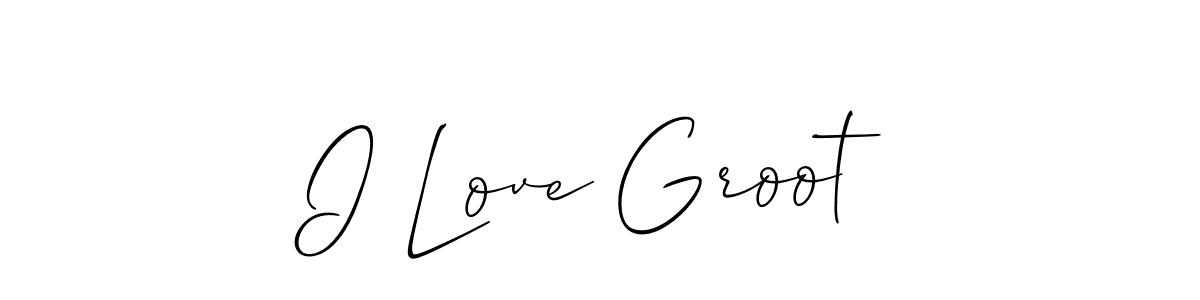 See photos of I Love Groot official signature by Spectra . Check more albums & portfolios. Read reviews & check more about Allison_Script font. I Love Groot signature style 2 images and pictures png