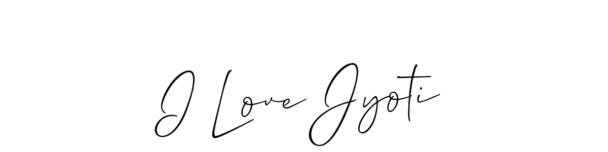 Check out images of Autograph of I Love Jyoti name. Actor I Love Jyoti Signature Style. Allison_Script is a professional sign style online. I Love Jyoti signature style 2 images and pictures png