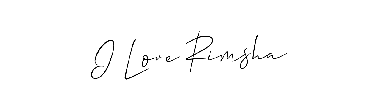 This is the best signature style for the I Love Rimsha name. Also you like these signature font (Allison_Script). Mix name signature. I Love Rimsha signature style 2 images and pictures png