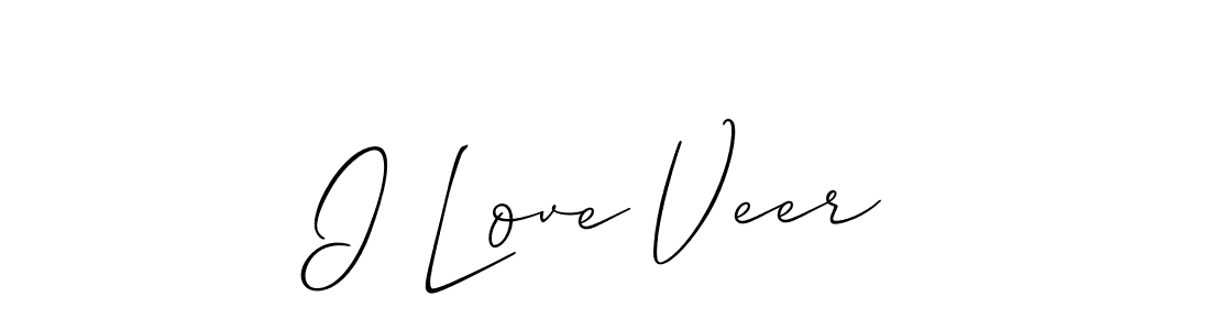 Make a beautiful signature design for name I Love Veer. Use this online signature maker to create a handwritten signature for free. I Love Veer signature style 2 images and pictures png