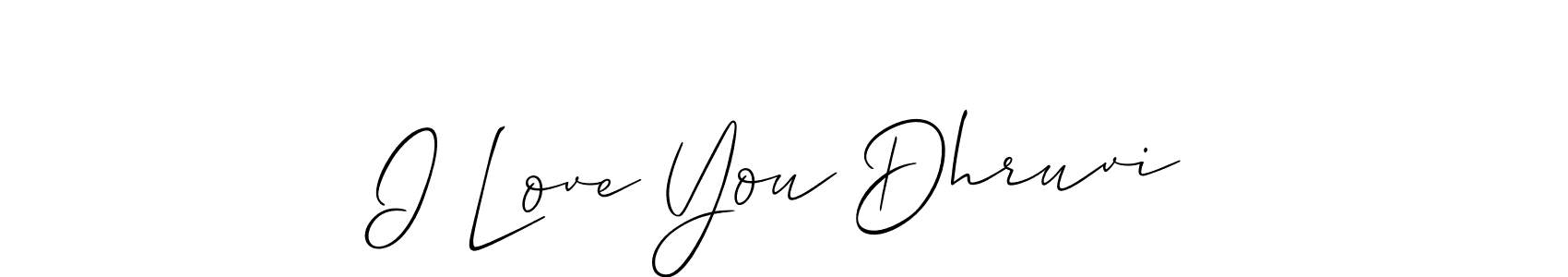 Here are the top 10 professional signature styles for the name I Love You Dhruvi. These are the best autograph styles you can use for your name. I Love You Dhruvi signature style 2 images and pictures png