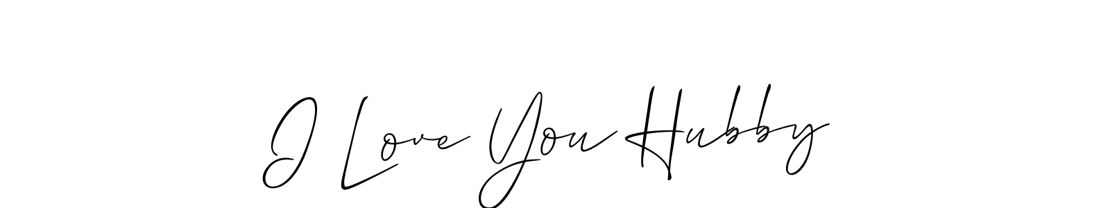 This is the best signature style for the I Love You Hubby name. Also you like these signature font (Allison_Script). Mix name signature. I Love You Hubby signature style 2 images and pictures png