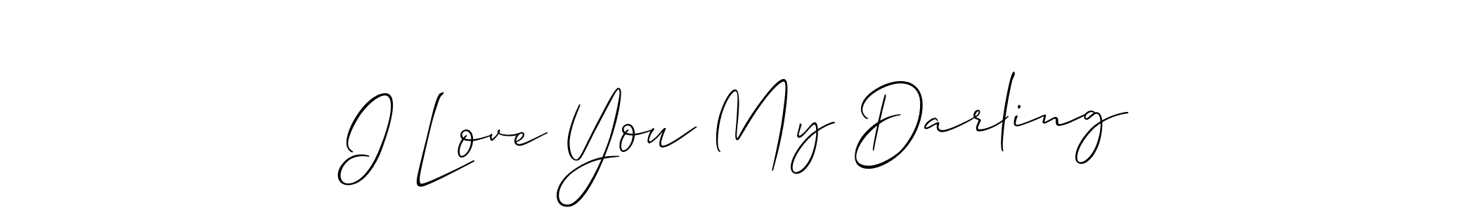 if you are searching for the best signature style for your name I Love You My Darling. so please give up your signature search. here we have designed multiple signature styles  using Allison_Script. I Love You My Darling signature style 2 images and pictures png