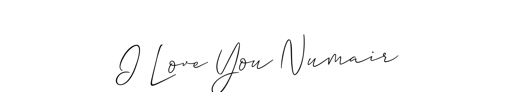 How to Draw I Love You Numair signature style? Allison_Script is a latest design signature styles for name I Love You Numair. I Love You Numair signature style 2 images and pictures png