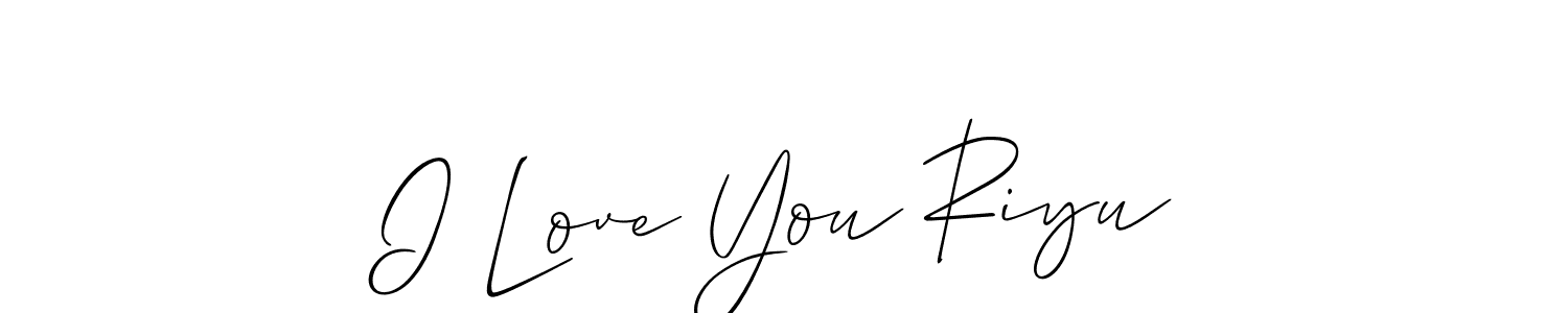 Here are the top 10 professional signature styles for the name I Love You Riyu. These are the best autograph styles you can use for your name. I Love You Riyu signature style 2 images and pictures png