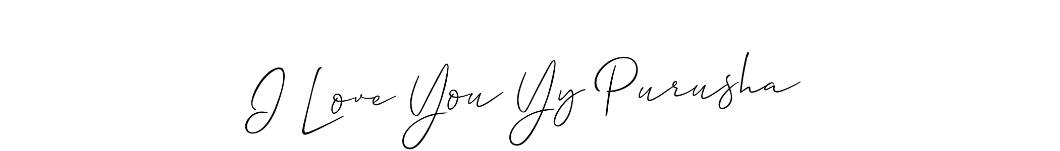 How to Draw I Love You Yy Purusha signature style? Allison_Script is a latest design signature styles for name I Love You Yy Purusha. I Love You Yy Purusha signature style 2 images and pictures png