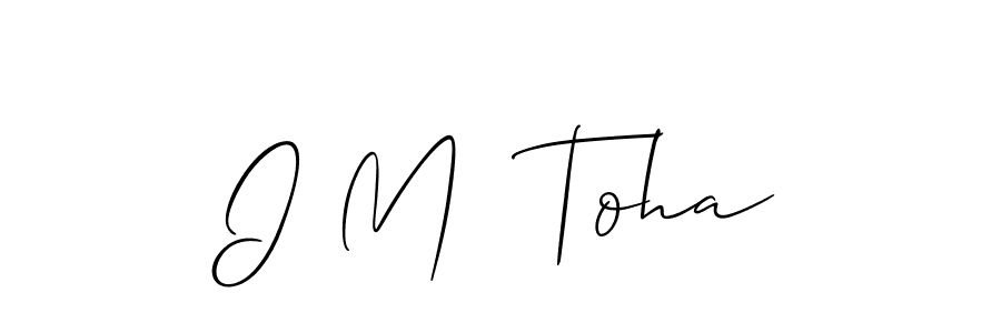 Best and Professional Signature Style for I M  Toha. Allison_Script Best Signature Style Collection. I M  Toha signature style 2 images and pictures png