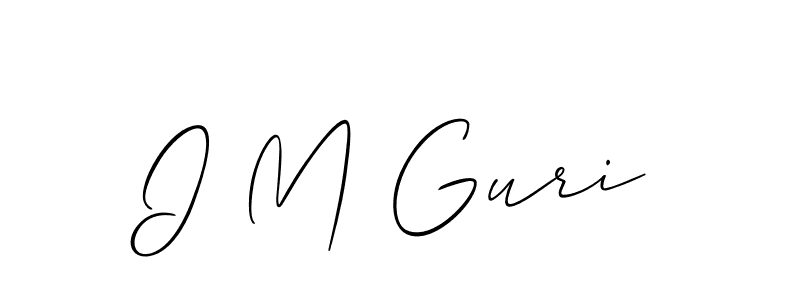 Make a beautiful signature design for name I M Guri. Use this online signature maker to create a handwritten signature for free. I M Guri signature style 2 images and pictures png