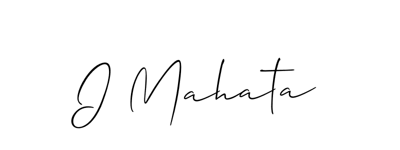 Once you've used our free online signature maker to create your best signature Allison_Script style, it's time to enjoy all of the benefits that I Mahata name signing documents. I Mahata signature style 2 images and pictures png