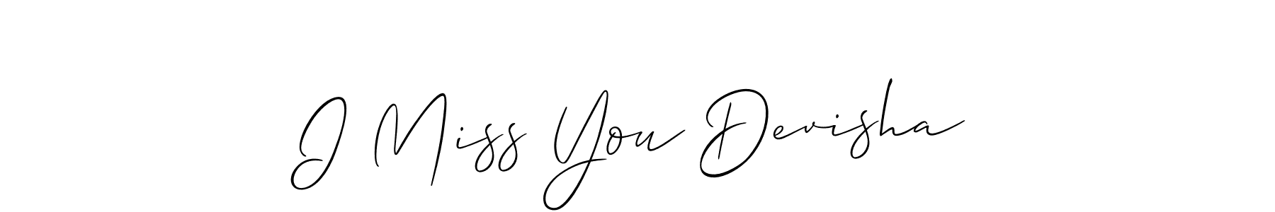 Make a beautiful signature design for name I Miss You Devisha. With this signature (Allison_Script) style, you can create a handwritten signature for free. I Miss You Devisha signature style 2 images and pictures png