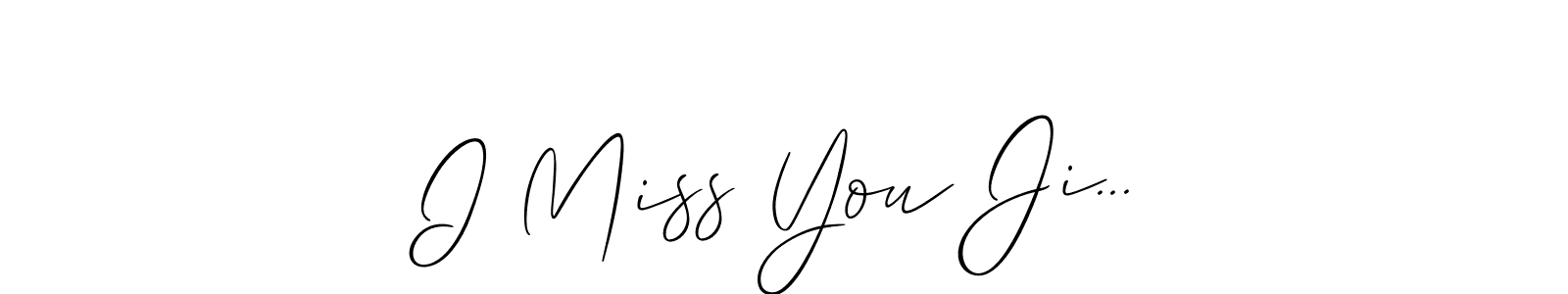 Best and Professional Signature Style for I Miss You Ji.... Allison_Script Best Signature Style Collection. I Miss You Ji... signature style 2 images and pictures png
