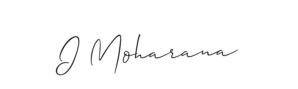 Make a beautiful signature design for name I Moharana. Use this online signature maker to create a handwritten signature for free. I Moharana signature style 2 images and pictures png