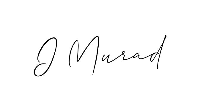 Make a beautiful signature design for name I Murad. Use this online signature maker to create a handwritten signature for free. I Murad signature style 2 images and pictures png