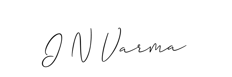 if you are searching for the best signature style for your name I N Varma. so please give up your signature search. here we have designed multiple signature styles  using Allison_Script. I N Varma signature style 2 images and pictures png