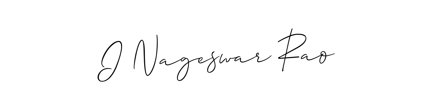 Once you've used our free online signature maker to create your best signature Allison_Script style, it's time to enjoy all of the benefits that I Nageswar Rao name signing documents. I Nageswar Rao signature style 2 images and pictures png