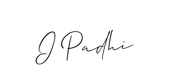 Best and Professional Signature Style for I Padhi. Allison_Script Best Signature Style Collection. I Padhi signature style 2 images and pictures png