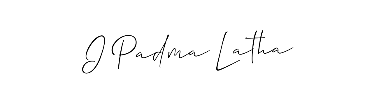 Also You can easily find your signature by using the search form. We will create I Padma Latha name handwritten signature images for you free of cost using Allison_Script sign style. I Padma Latha signature style 2 images and pictures png
