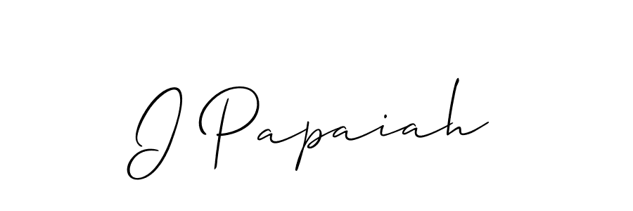 Check out images of Autograph of I Papaiah name. Actor I Papaiah Signature Style. Allison_Script is a professional sign style online. I Papaiah signature style 2 images and pictures png