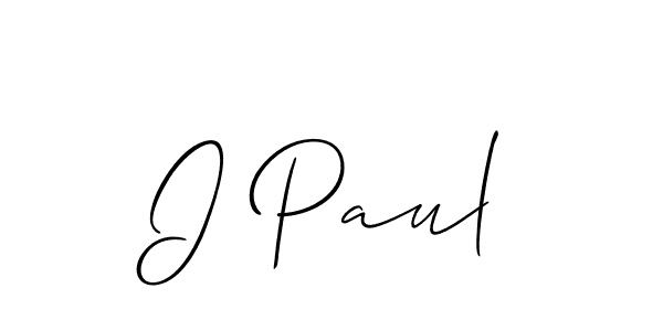 The best way (Allison_Script) to make a short signature is to pick only two or three words in your name. The name I Paul include a total of six letters. For converting this name. I Paul signature style 2 images and pictures png