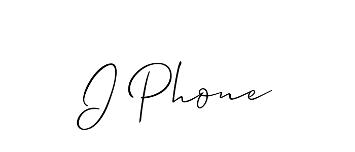How to make I Phone name signature. Use Allison_Script style for creating short signs online. This is the latest handwritten sign. I Phone signature style 2 images and pictures png