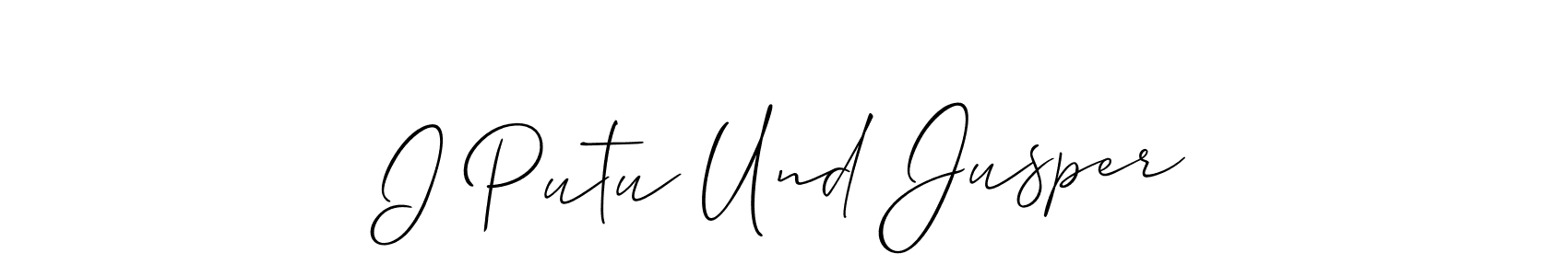 Here are the top 10 professional signature styles for the name I Putu Und Jusper. These are the best autograph styles you can use for your name. I Putu Und Jusper signature style 2 images and pictures png