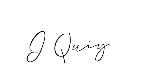 You can use this online signature creator to create a handwritten signature for the name I Quiy. This is the best online autograph maker. I Quiy signature style 2 images and pictures png