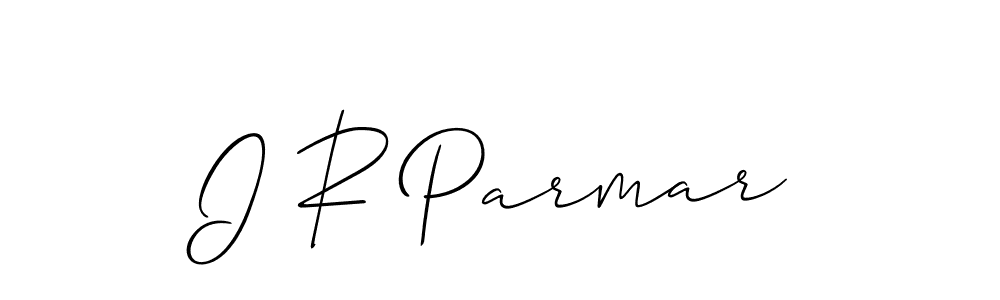 Create a beautiful signature design for name I R Parmar. With this signature (Allison_Script) fonts, you can make a handwritten signature for free. I R Parmar signature style 2 images and pictures png