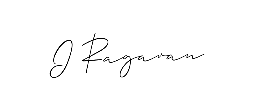 You should practise on your own different ways (Allison_Script) to write your name (I Ragavan) in signature. don't let someone else do it for you. I Ragavan signature style 2 images and pictures png